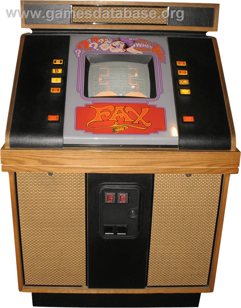 FAX - Arcade - Artwork - Cabinet