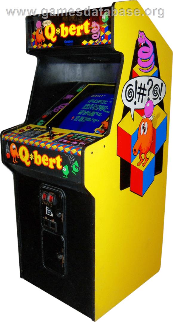Faster, Harder, More Challenging Q*bert - Arcade - Artwork - Cabinet
