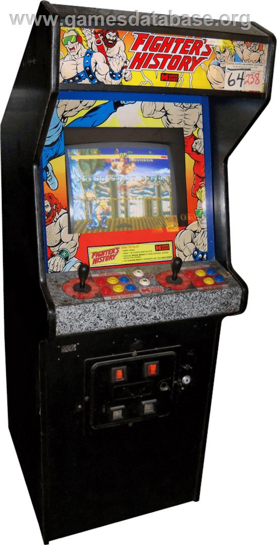 Fighter's History - Arcade - Artwork - Cabinet