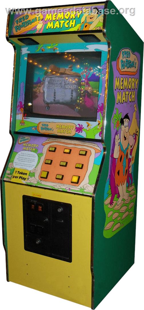 Fred Flintstones' Memory Match - Arcade - Artwork - Cabinet