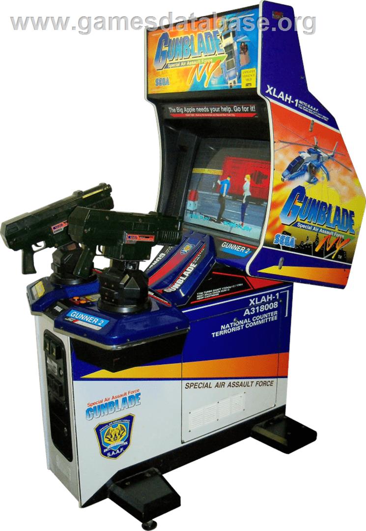 Gunblade NY - Arcade - Artwork - Cabinet