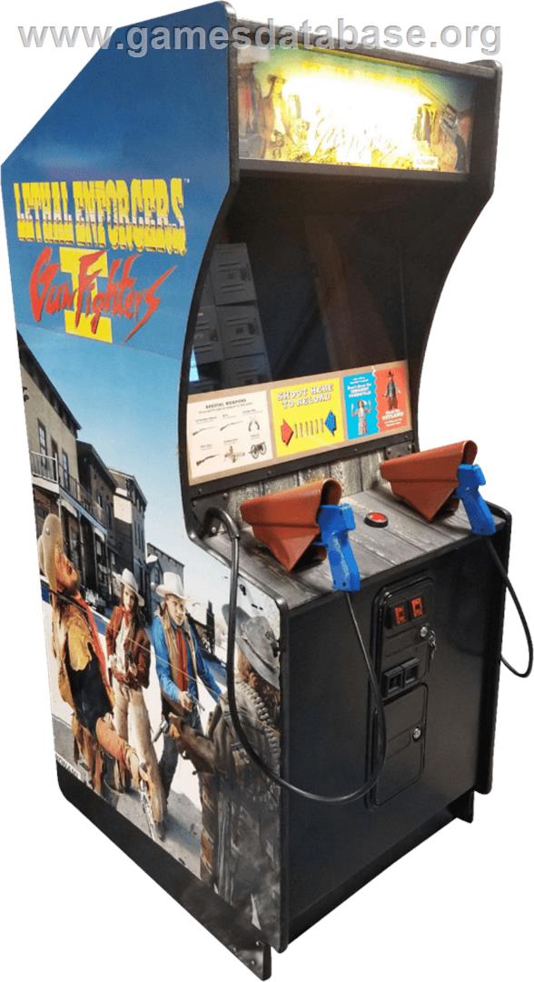 Lethal Enforcers II: The Western - Arcade - Artwork - Cabinet