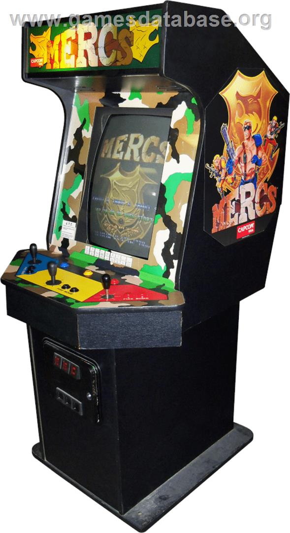 Mercs - Arcade - Artwork - Cabinet