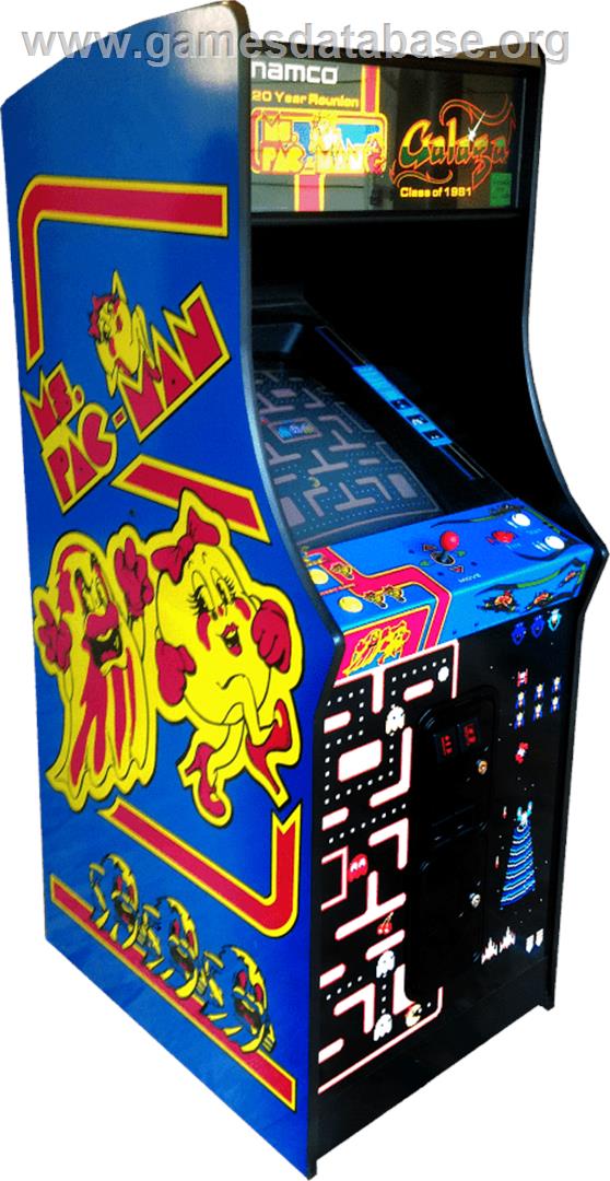 Ms. Pac-Man/Galaga - 20th Anniversary Class of 1981 Reunion - Arcade - Artwork - Cabinet