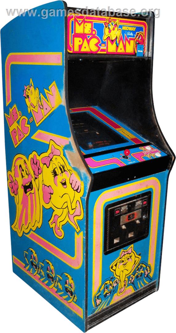 Ms. Pac Attack - Arcade - Artwork - Cabinet