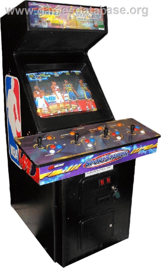 NBA Showtime / NFL Blitz 2000 - Arcade - Artwork - Cabinet