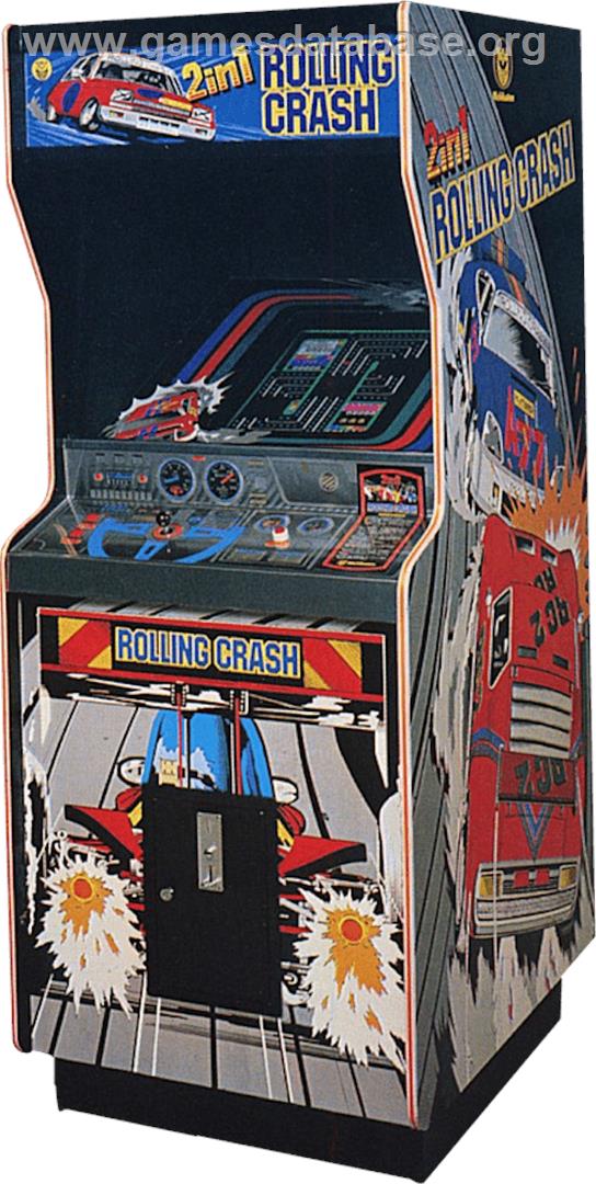 Rolling Crash / Moon Base - Arcade - Artwork - Cabinet