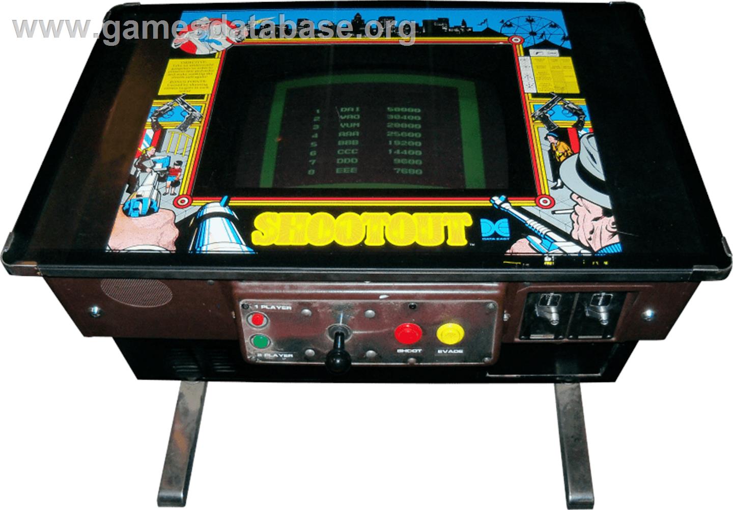 Shoot Out - Arcade - Artwork - Cabinet