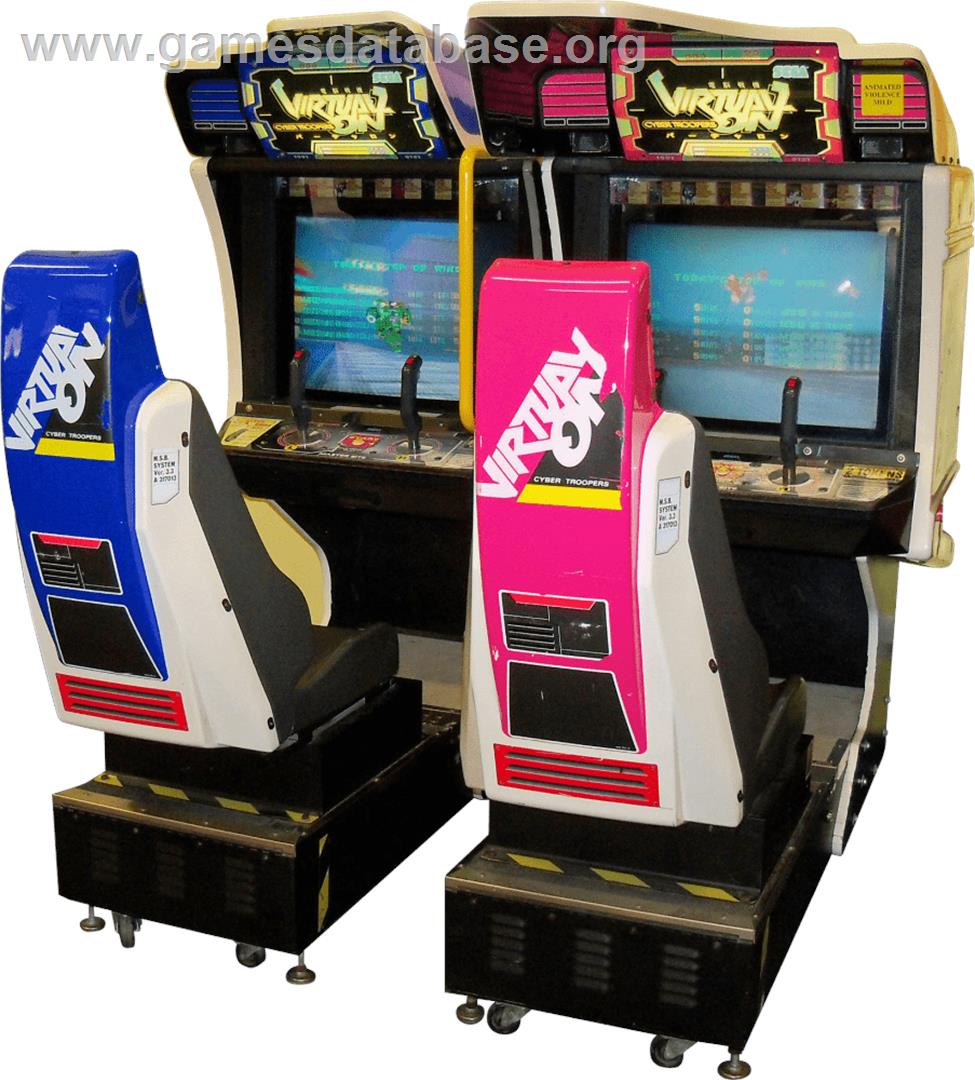 Virtual On Cyber Troopers - Arcade - Artwork - Cabinet
