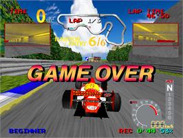 Game Over Screen for Ace Driver.