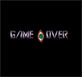 Game Over Screen for Act-Fancer Cybernetick Hyper Weapon.