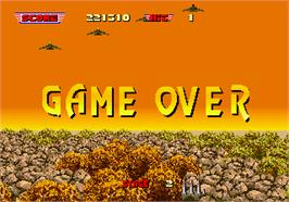 Game Over Screen for After Burner II.