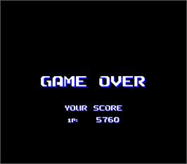 Game Over Screen for Air Buster: Trouble Specialty Raid Unit.