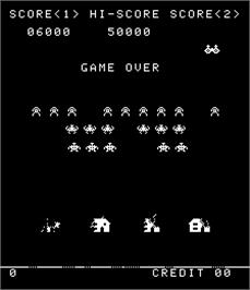 Game Over Screen for Alien Invasion.