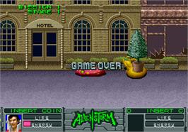 Game Over Screen for Alien Storm.