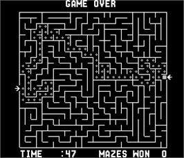 Game Over Screen for Amazing Maze.