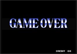 Game Over Screen for Andro Dunos.