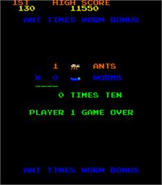 Game Over Screen for Anteater.