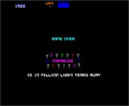 Game Over Screen for Blaster.