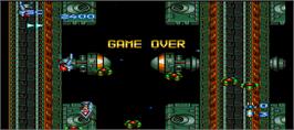 Game Over Screen for Blazing Lazers.