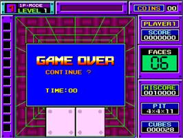 Game Over Screen for Block Out.