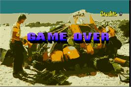 Game Over Screen for Blomby Car.