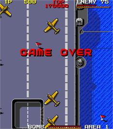 Game Over Screen for Bombs Away.
