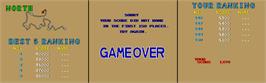 Game Over Screen for Buggy Boy/Speed Buggy.