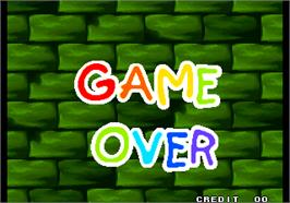 Game Over Screen for Captain Tomaday.
