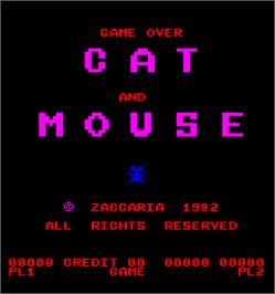 Game Over Screen for Cat and Mouse.