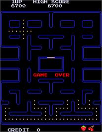 Game Over Screen for Caterpillar Pacman Hack.