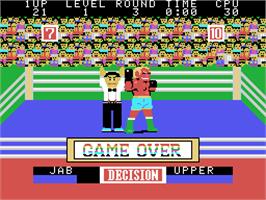Game Over Screen for Champion Boxing.