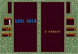 Game Over Screen for Columns II: The Voyage Through Time.