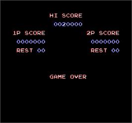 Game Over Screen for Contra 3: The Alien Wars.