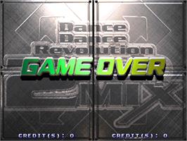 Game Over Screen for Dance Dance Revolution 2nd Mix.