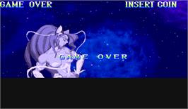 Game Over Screen for Darkstalkers: The Night Warriors.