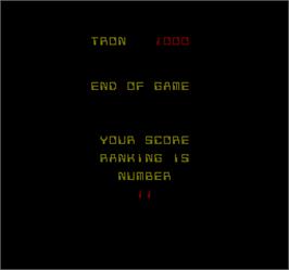 Game Over Screen for Discs of Tron.
