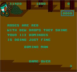 Game Over Screen for Domino Man.