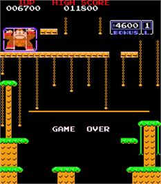 Game Over Screen for Donkey Kong Jr..