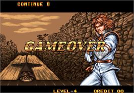 Game Over Screen for Double Dragon.