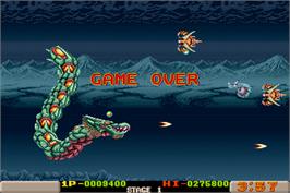Game Over Screen for Dragon Breed.