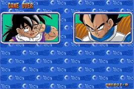 Game Over Screen for Dragonball Z.