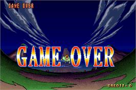 Game Over Screen for Dragonball Z 2 - Super Battle.