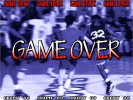 Game Over Screen for Dunk Dream '95.