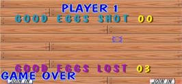 Game Over Screen for Egg Venture.