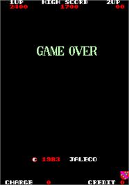 Game Over Screen for Exerion.