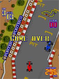 Game Over Screen for F-1 Grand Prix.