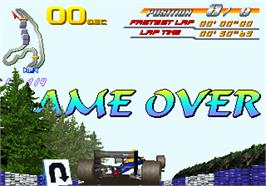 Game Over Screen for F1 Super Battle.