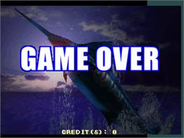 Game Over Screen for Fisherman's Bait - Marlin Challenge.
