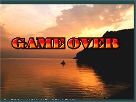 Game Over Screen for Fisherman's Bait 2 - A Bass Challenge.